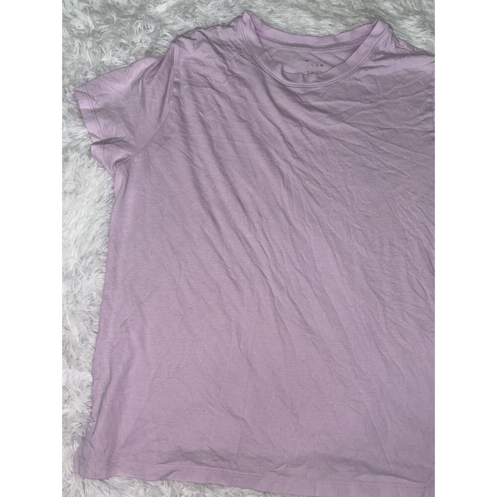 A New Day Women’s X-Large Light Lavender Cotton/modal Tee. Soft, Comfortable - Picture 5 of 8